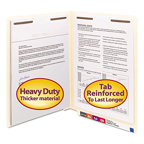 【中古】【未当て嵌める・未開封品】Heavyweightフォルダー、2つファスナ、挙げ句の果て溜め桶、文字記号、14尖んがりマニラ、50?/ボックス席、足し加える250?EA , Sold as 1カートン