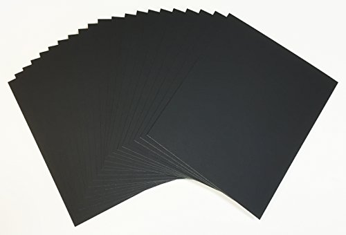 【中古】【未使用・未開封品】Crescent Creative Products 三日月マットボード 滑らかなブラック クリームコア バルクパック 40枚 9インチ x 12インチ サイズ 9インチ x 12イ