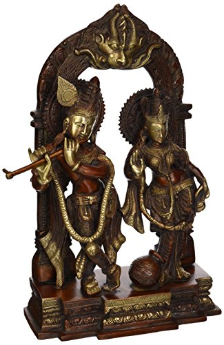 【中古】【未使用・未開封品】クリシュナとRadha???真鍮Statue|AJIMURA-SHOP