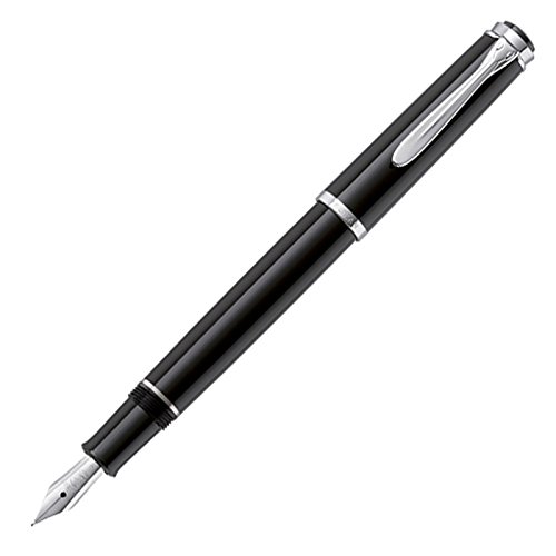 【中古】【未使用・未開封品】Pelikan クラシック P205 カートリッジフィル 万年筆 ブラック クロムトリム Xファインニブ