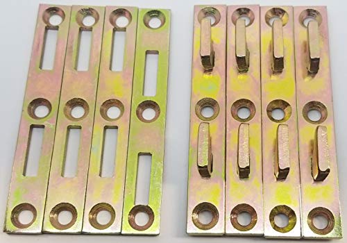【中古】【未当て嵌める・未開封品】Platte River 130604 ハードウエア 調度品 臥榻ハードウエア 4in ベッドレールファスナー 4容器に並べる