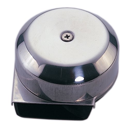 【中古】【未使用・未開封品】MARINE BOAT STAINLESS STEEL COMPACT ELECTRIC HORN 12V DIAMETER 7.6cm DEPTH 5.1cm