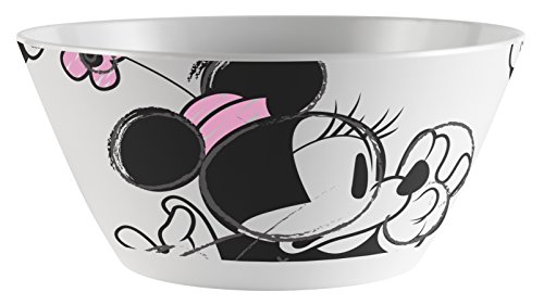 【中古】【未使用・未開封品】Zak! Designs Cereal Bowl with Minnie Mouse Graphics, Break-resistant and BPA-free Melamine, 6 diameter by Zak Designs
