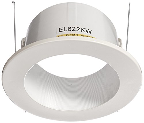 【中古】【未使用・未開封品】Elco Lighting EL622KW 6 Sloped Phenolic Baffle with Adjustable Socket Holder Bracket - EL622K by Elco Lighting