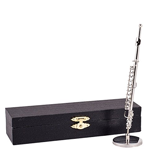 【中古】【未当て嵌める・未開封品】Broadway Gifts Co ミニチュアシルバートーンクラリネットインストゥルメント 6in 金管楽器速見表とっ始めかざり付ける