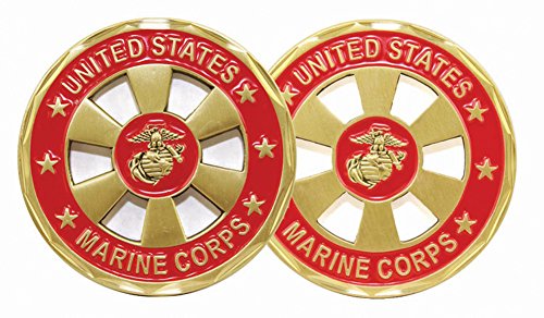 【中古】【未使用・未開封品】United States Marine CorpsホイールカットアウトChallenge Coin|AJIMURA-SHOP