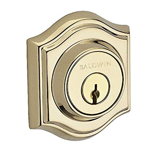 【中古】【未使用・未開封品】Baldwin Reserve dctad003sダブル円柱従来アーチデッドボルトwith SmartKey Lifetime真鍮仕上げ
