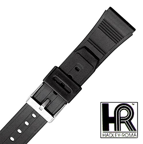 【中古】【未使用・未開封品】hadley-roma 22?mmブラックFits databank? msm3156?/ msm956ra 220腕時計バンド