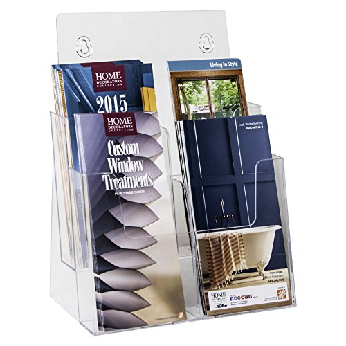 【中古】【未使用・未開封品】Clear-Ad - LHF-S82 - アクリル 2段 パンフレットホルダーオーガナイザー 8.5x11 - テーブルトップまたは壁マウント - プラスチックスタンド ポ｜AJIMURA-SHOP