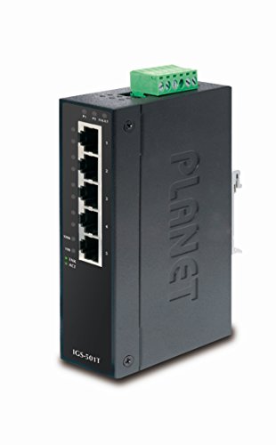 【中古】【未当て嵌める・未開封品】PLANET TECHNOLOGY IGS-501T IP30 Industrial Gigabit Ethernet Switch 5-Port 10/100/1000Base-TX (-40~75°C)
