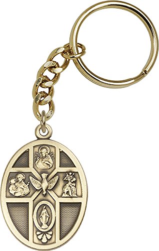 【中古】【未当て嵌める・未開封品】アンティーク金メッキ5-way / Holy Spirit仄めかしチェーン店1?3?/ 4?x 1?1?/ 8in その他-靴