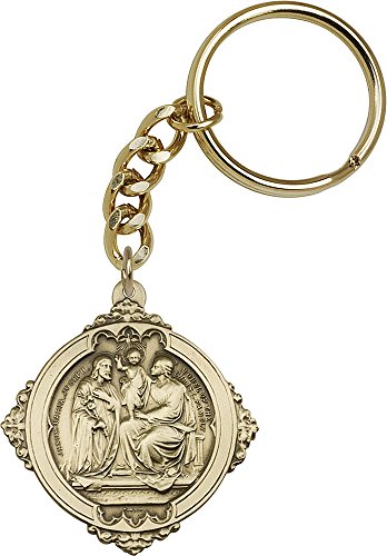 【中古】【未当て嵌める・未開封品】アンティーク金メッキHoly Family手がかりチェーン店1?5?/ 8?x 1?1?/ 2?Inches