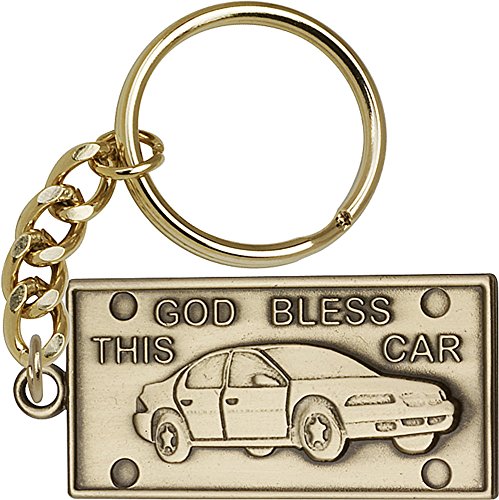 【中古】【未使用・未開封品】アンティーク金メッキGod Blessこの車キーチェーン1?x 2?1?/ 8インチ 43,242円
