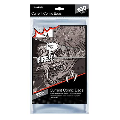 【中古】【未使用・未開封品】Ultra Pro現在サイズ6???7?/ 8?x 10???1?/ 2?" Comic Bags (100?Countパック、スモール、クリア|AJIMURA-SHOP