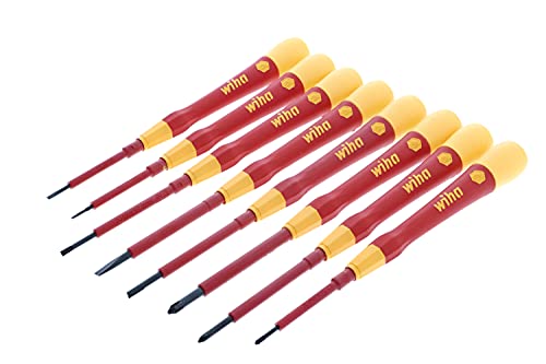 【中古】【未使用・未開封品】Wiha 32088 | 8 Piece Insulated PicoFinish Screwdriver Set