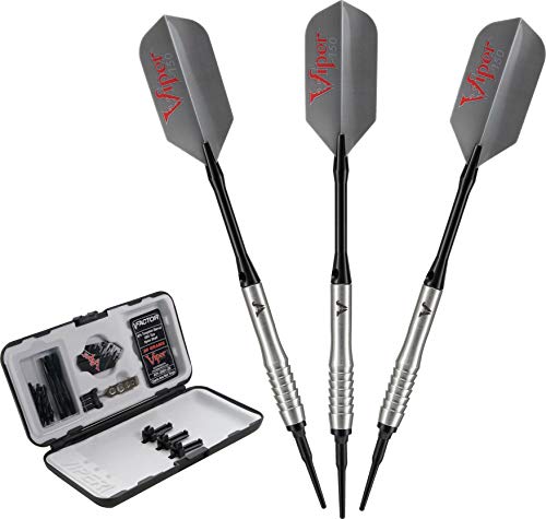 【中古】【未使用・未開封品】(Partial Shark Fin (20 Grams)) - Viper V-Factor Tungsten Soft Tip Darts, Shark Fin Barrel, 20 Grammes
