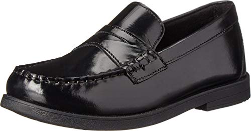 【中古】【未当て嵌める・未開封品】Florsheim ユニセックス・キッズ Croquet Penny 色つや: 黒いこと