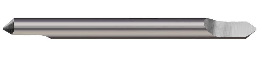 【中古】【未使用・未開封品】Micro 100, RNC-500-2, 90 Included Angle Right Hand Cut Double Ended Split-End Engraving Tool, 5/8 Split Length, .004 Offset Point, 1/2