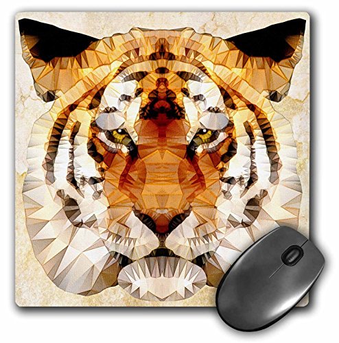 【中古】【未当て嵌める・未開封品】3drose抽象化Tiger???Wild Tiger???二十日鼠パッド、8?× 8in( MP _ 201607?_ 1?)
