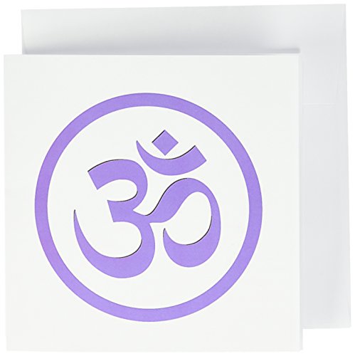 【中古】【未使用・未開封品】3droseグリーティングカード、Namaste、パープルom ( GC _ 202838?_ 2?)