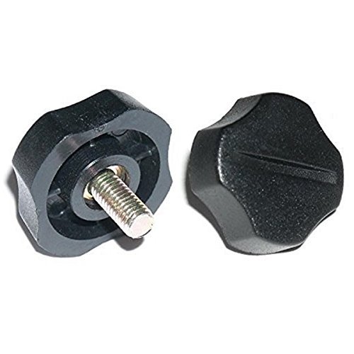 【中古】【未当て嵌める・未開封品】Workman KN-5P BLACK PLASTIC 5粍 RADIO BRACKET KNOBS (2) by Workman