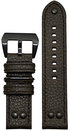 【中古】【未当て嵌める・未開封品】20?粍 Panatime mb-1ヴィンテージダークブラウンPilot Watch Band with Match編み目20?/ 20?125?/ 75