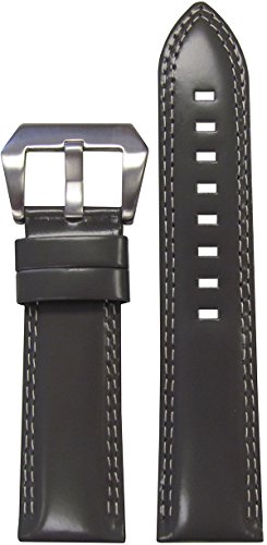 【中古】【未使用・未開封品】20?mm PanatimeグレープレミアムイタリアレザーWatch Band with Doubleホワイトステッチ125?/ 75?20?/ 18