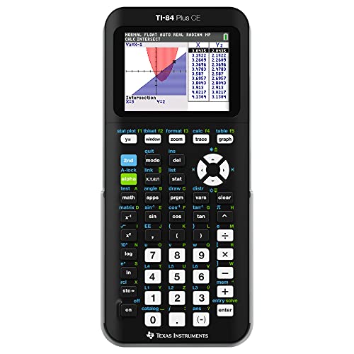 【中古】【未当てはめる・未開封品】Texas Instruments TI-84 Plus CE グラフ記録計算器 黒いこと [並行輸入品]