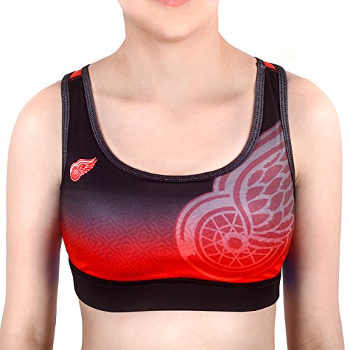 【中古】【未使用・未開封品】NHLグラデーションスポーツブラ レッド