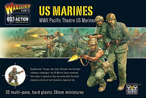 【中古】【未使用・未開封品】US Marine Corps, 28mm Bolt Action Wargaming Miniatures