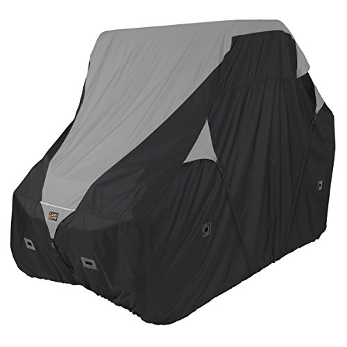 【中古】【未使用・未開封品】Classic Accessories QuadGear ブラック/グレー QuadGear UTV デラックスストレージカバー (中型サイズ 2人乗りのUTV最大長さ113インチ 幅60イン