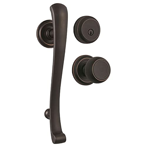 【中古】【未使用・未開封品】BrinksホームセキュリティプッシュプルRourke回転ドアロックエントリHandleset withデッドボルト 23072150 1