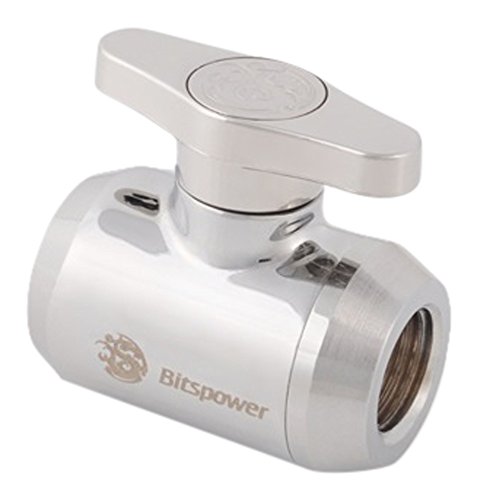 【中古】【未使用・未開封品】Bitspower シルバーシャイニングハンドル付きミニバルブ シルバーシャイニング