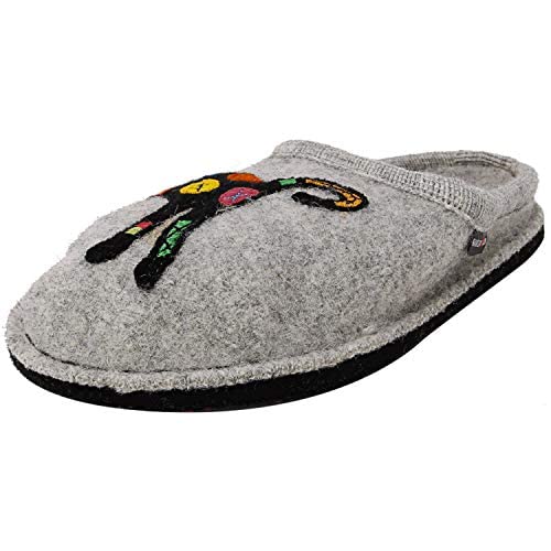 【中古】【未使用・未開封品】Haflinger Women's Sassy Flat, Silver/Grey, 38 EU/7 M US