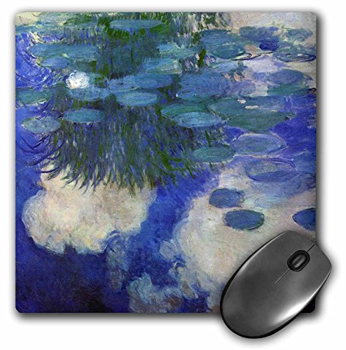 【中古】【未使用・未開封品】3drose印刷のMonet Painting Water Liliesライラック???マウスパッド、8?× 8インチ( MP _ 203691?_ 1?)