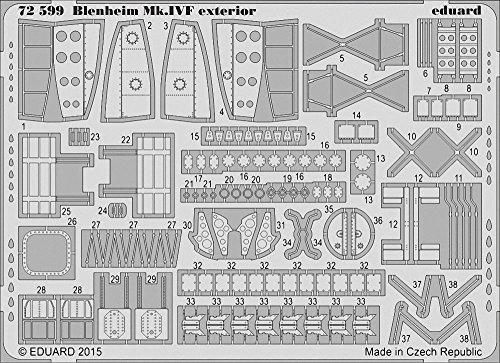 【中古】【未使用・未開封品】エデュアルド 1/72 ブレニム Mk.IVF 外装パーツ エアフィックス用｜AJIMURA-SHOP