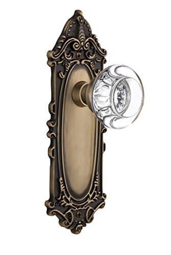 【中古】【未使用・未開封品】Nostalgic Warehouse Victorianプレートwithラウンドクリアクリスタルガラスノブ Privacy - 2.375\" 712523 1
