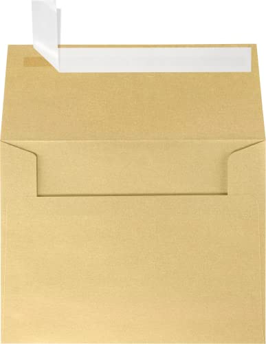 【中古】【未当て嵌める・未開封品】A2 連れ出す状状ぶくろ (4 3/8 x 5 3/4) ブロンドメタリック (50枚)