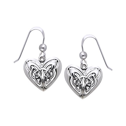 【中古】【未使用・未開封品】ジュエリートレンドスターリングシルバーケルトノットEternal Love Heart Workダングルイヤリング