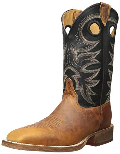 【中古】【未当て嵌める・未開封品】Justin Boots メンズ 11in ベントレール ライディングブーツ, 葉巻きタバコ牛皮/黒渦巻き, 14