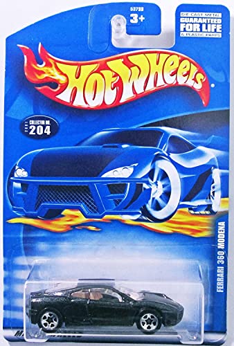 【中古】【未使用・未開封品】HOT WHEELS BLACK FERRARI 360 MODENA #204