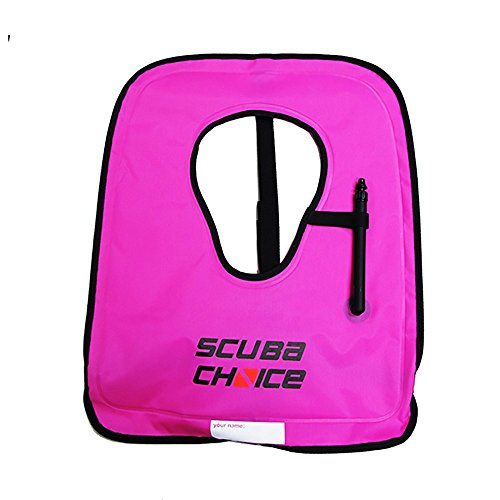 【中古】【未使用・未開封品】スキューバチョイス 大人用シュノーケリングベスト パープル 名前記入欄付き XL