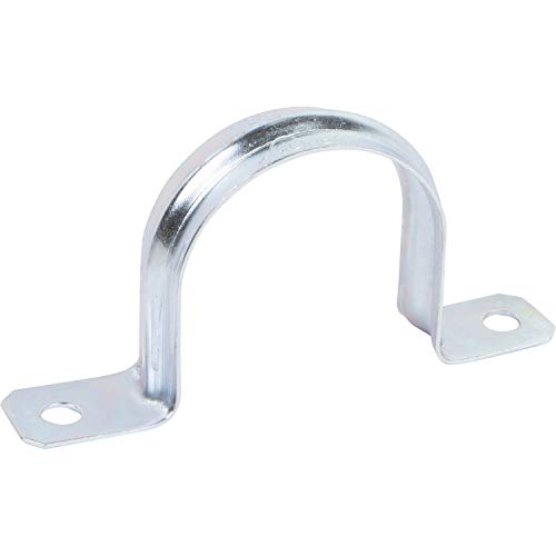 【中古】【未使用・未開封品】Morris 19439 Heavy Duty Rigid Pipe Strap, Steel, 2 Holes, 1-1/4 (Pack of 20) by Morris