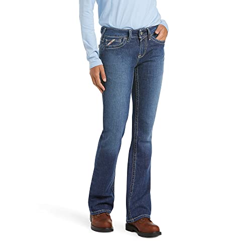 【中古】【未使用・未開封品】Ariat Women 's Flame Resistant Midrise Bootcut Jean カラー: ブルー｜AJIMURA-SHOP