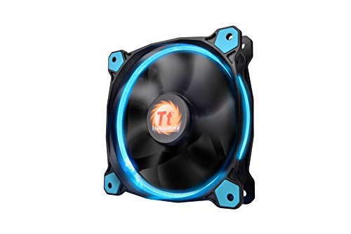 【中古】【未当て嵌める・未開封品】Thermaltake高静圧円形LED輪っか入れもの/放熱器気違い 防振マウント取り合わせ積み上げる 落ち居る Riing 12 LED 120粍 CL-F038-PL12BU-A