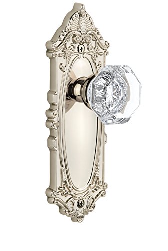 【中古】【未使用・未開封品】Grandeur Grande Victorianプレートwithシャンボールノブ、Passage???2.375インチ、ポリッシュニッケル