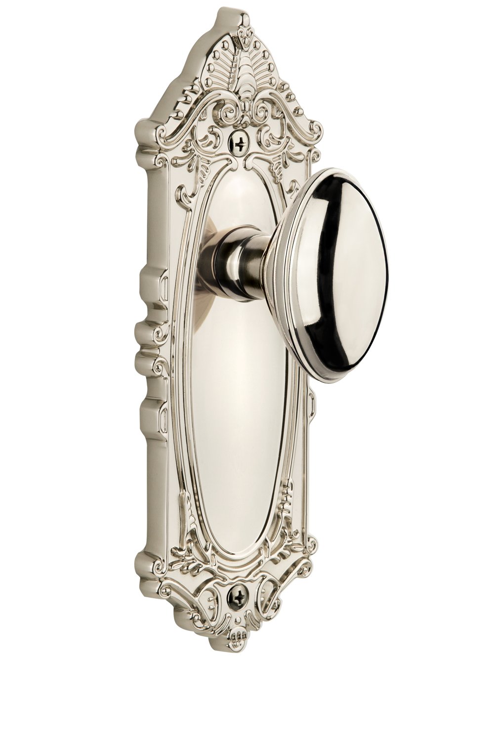 【中古】【未使用・未開封品】Grandeur Grande Victorianプレートwith Eden Prairieノブ、Passage???2.375インチ、ポリッシュニッケル