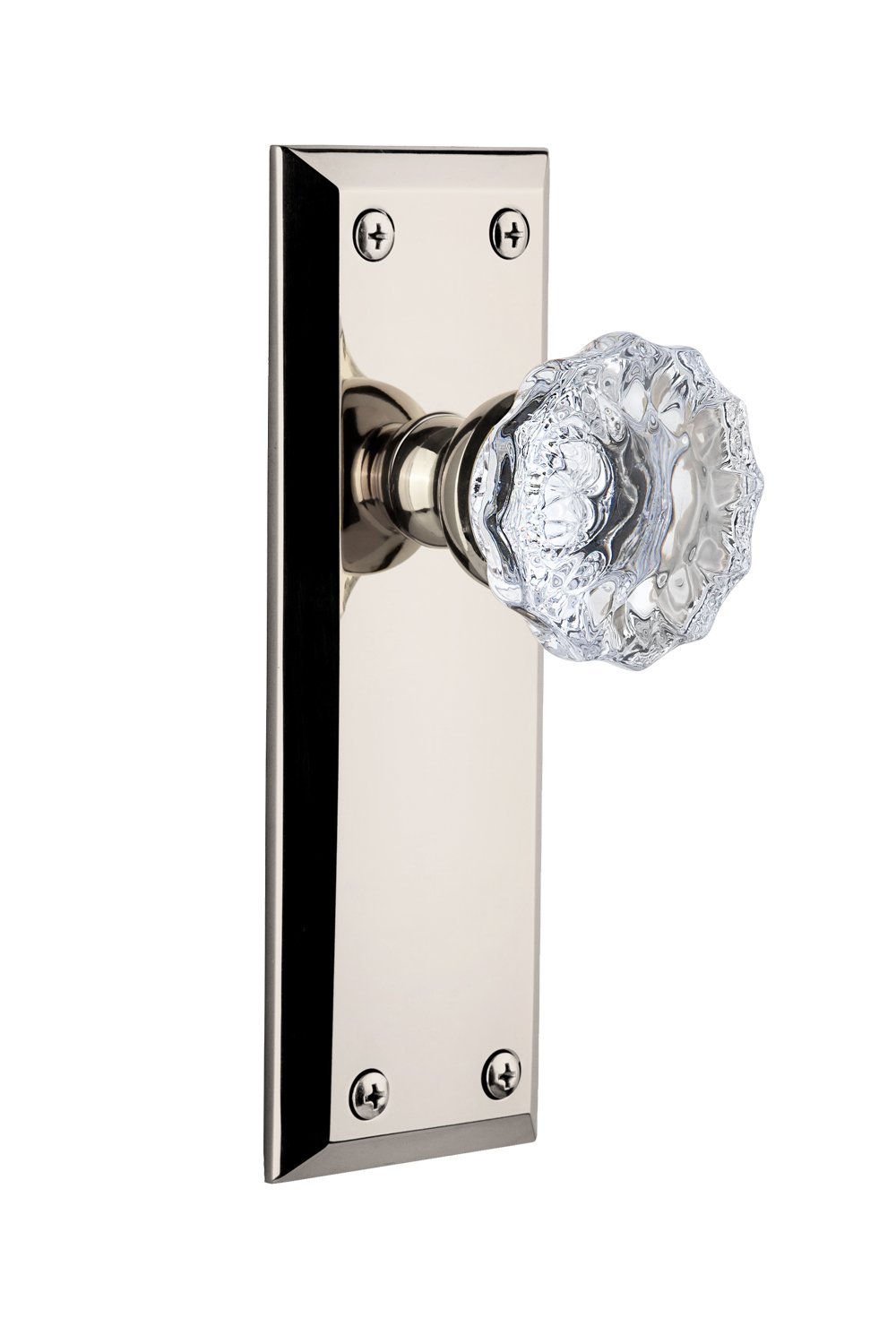 【中古】【未使用・未開封品】Grandeur Fifth Avenueプレートwith Fontainebleauノブ、Passage???2.375インチ、ポリッシュニッケル