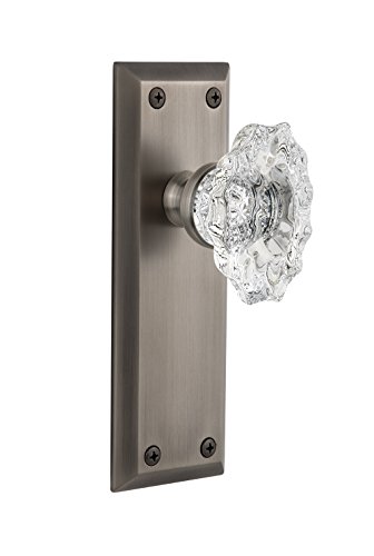 【中古】【未使用・未開封品】Grandeur Fifth Avenueプレートwithビアリッツノブ、シングルダミー、アンティークピューター|AJIMURA-SHOP