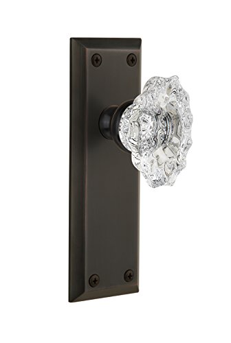 【中古】【未使用・未開封品】Grandeur Fifth Avenueプレートwithビアリッツノブ、Passage???2.375インチ、Timelessブロンズ